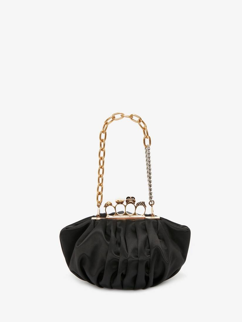 Barnacle Four-ring Clutch in Black - 5