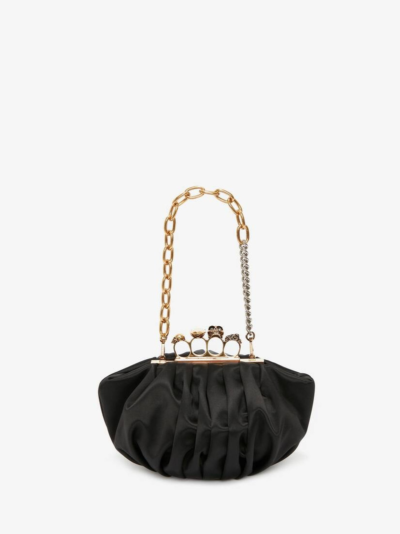 Barnacle Four-ring Clutch in Black 5
