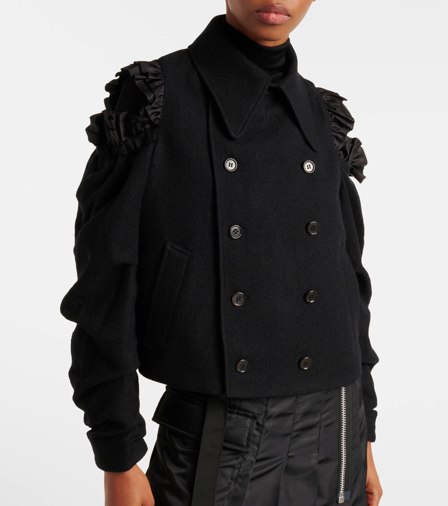 Cutout wool jacket - 4