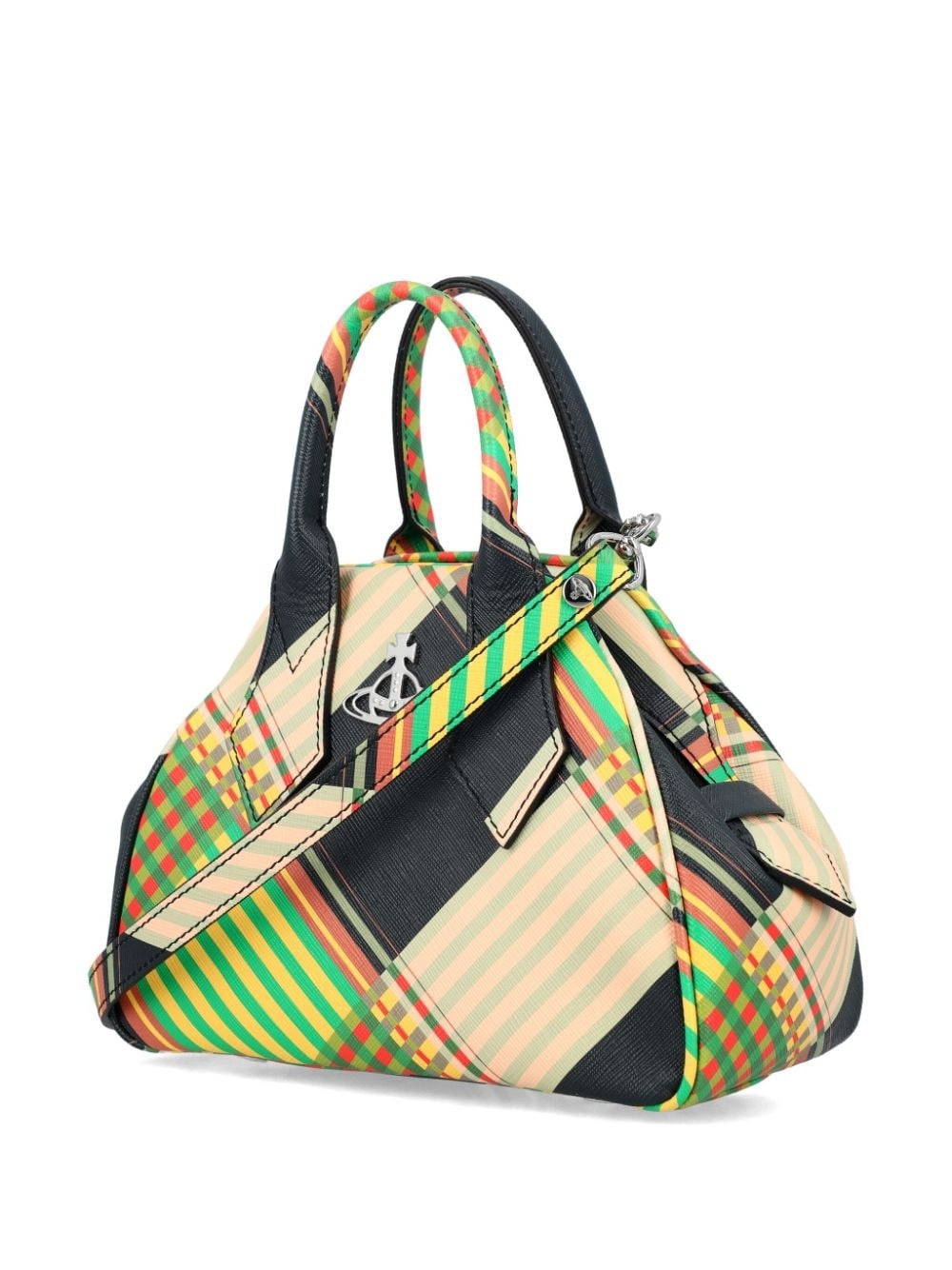 Yasmine plaid tote bag - 3