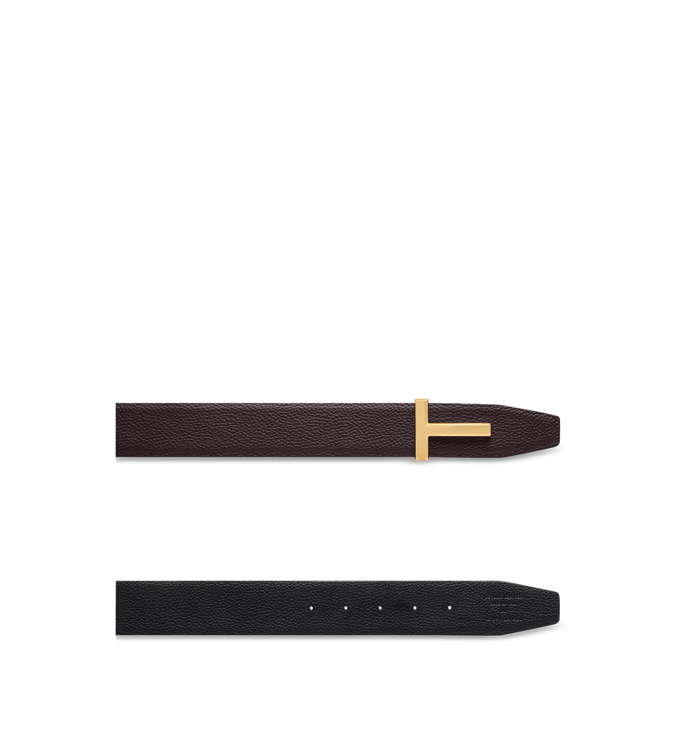 GRAIN LEATHER T ICON BELT - 2
