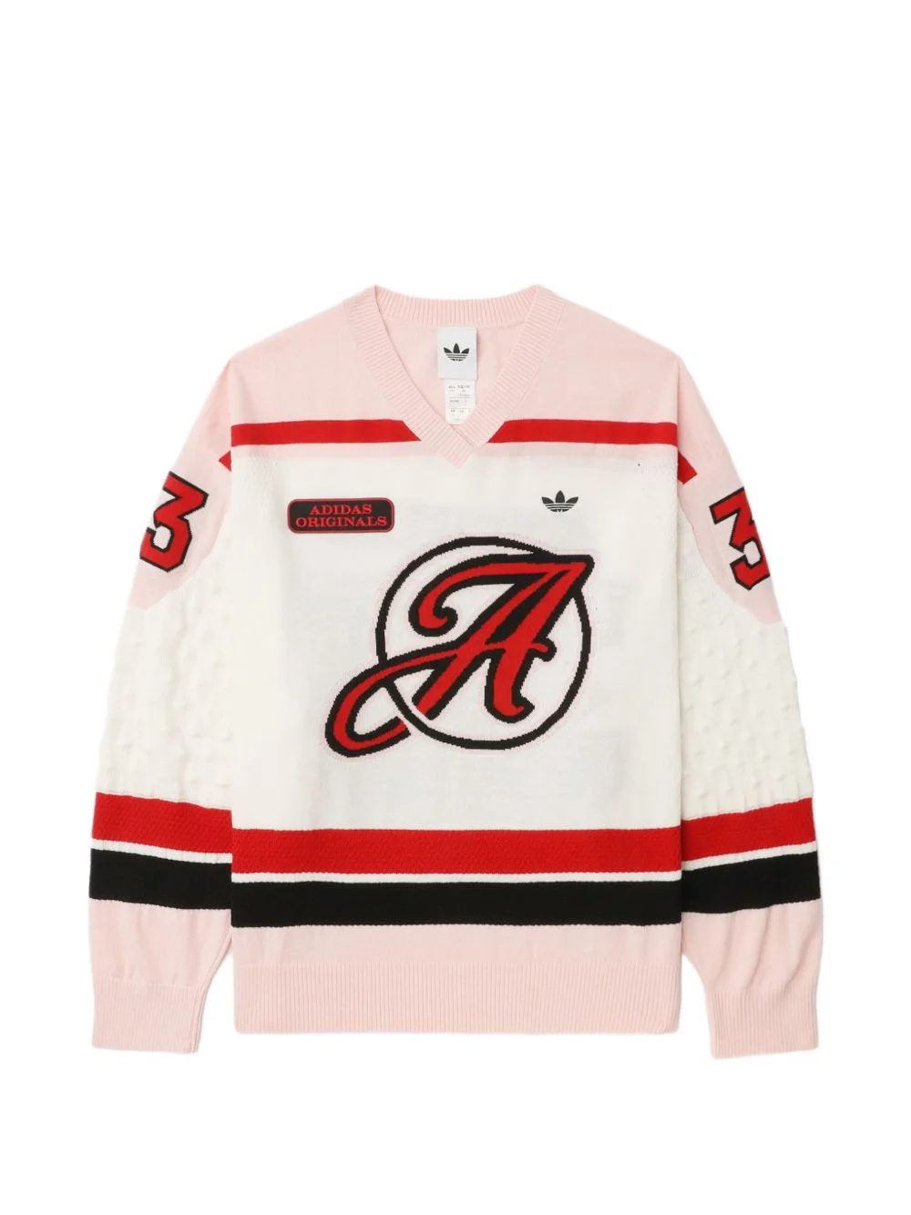 logo V-neck sweater - 1