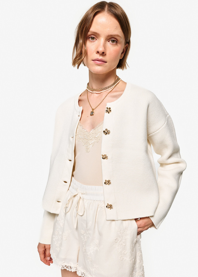 HARA CARDIGAN CREAM 1