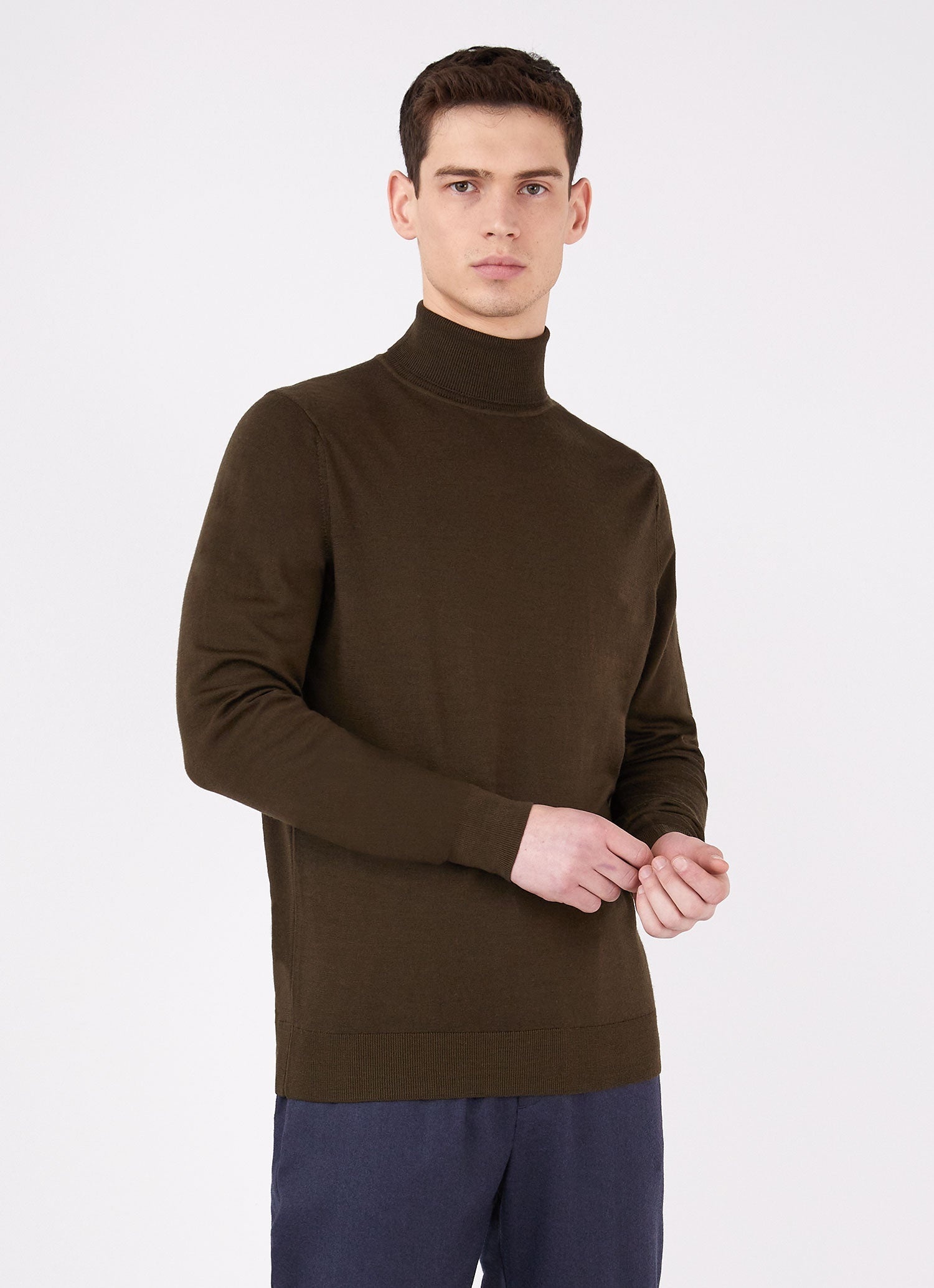 Fine Merino Wool Roll Neck - 2