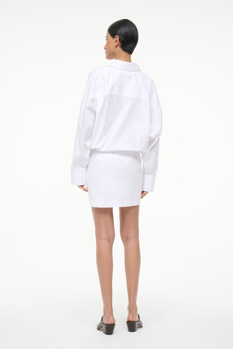 STAUD CYNTHIA DRESS WHITE 5