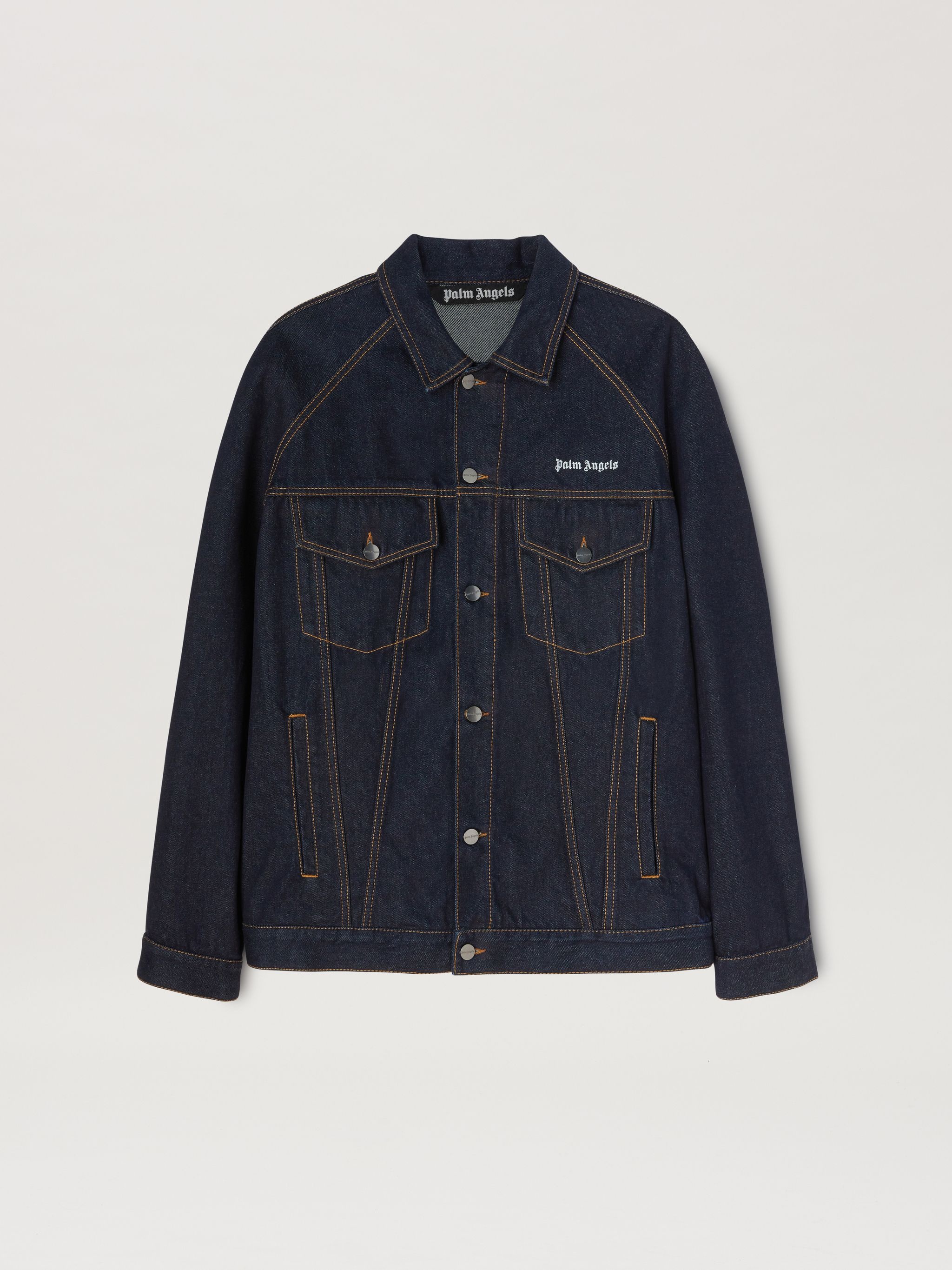 Raw Wash Logo Denim Jacket - 1