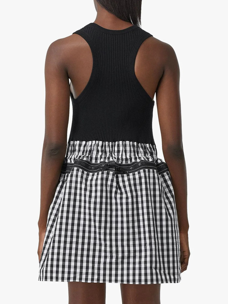 gingham loop-back dress 4