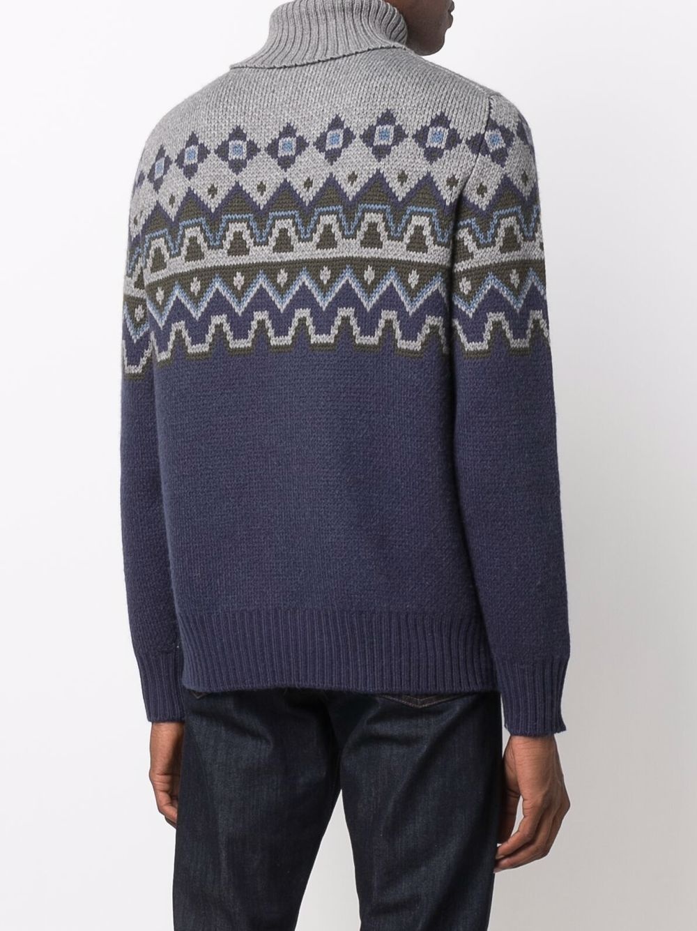 fair aisle intarsia knit jumper - 4