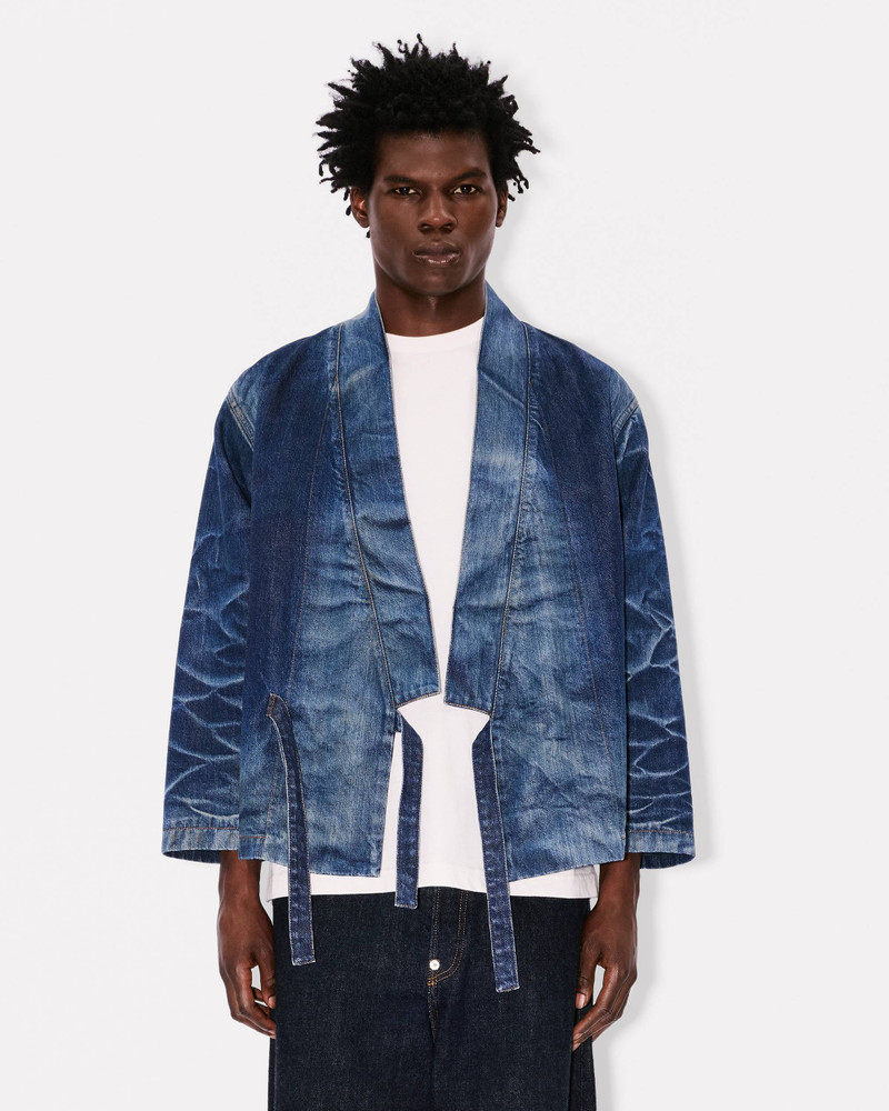 Kimono jacket in Japanese denim 4