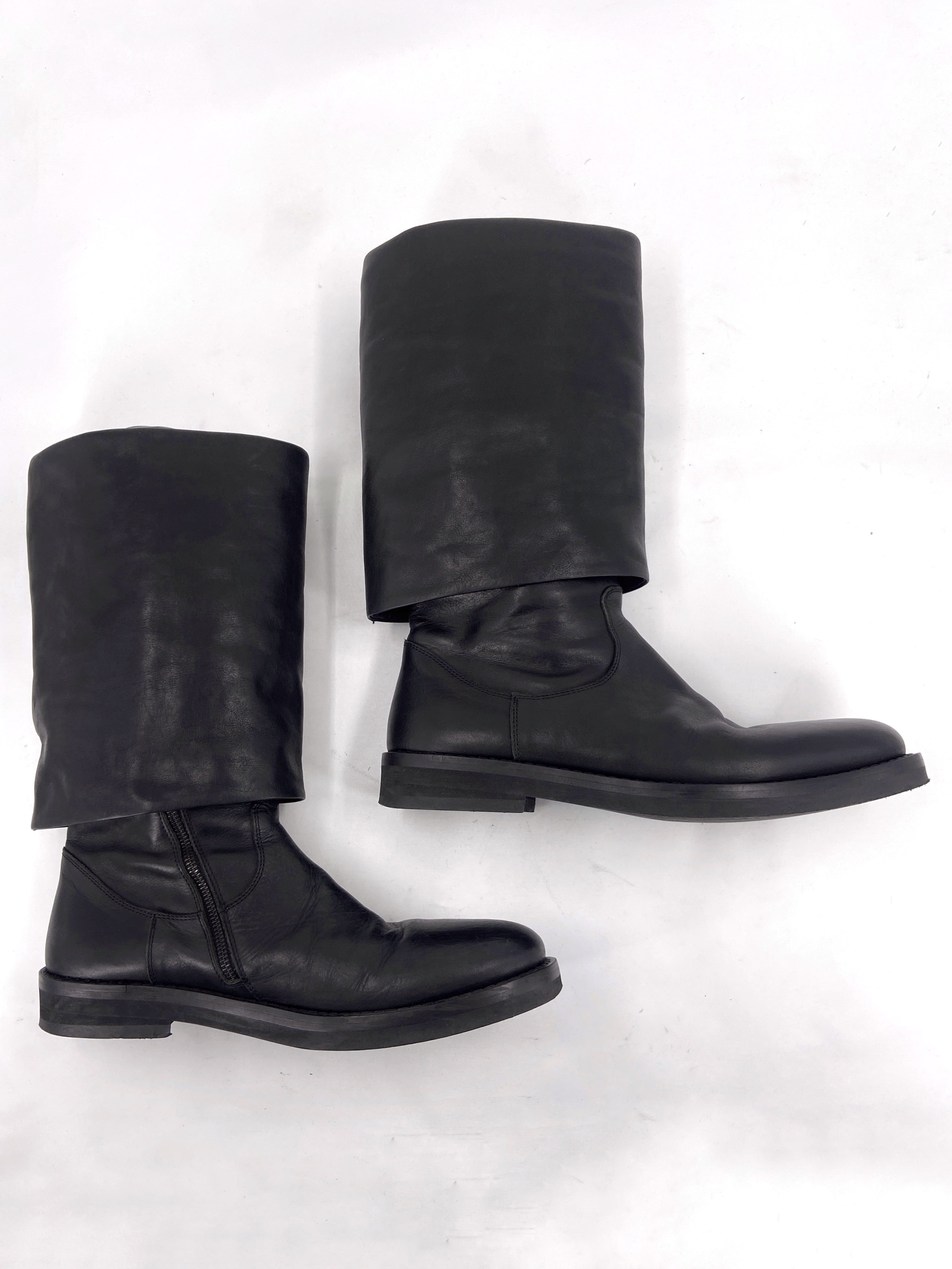 Ann Demeulemeester Fall 2000 Folded Thigh High Boot 43 - 10