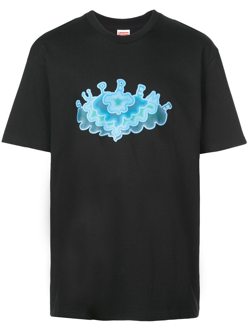 Cloud print T-shirt - 1