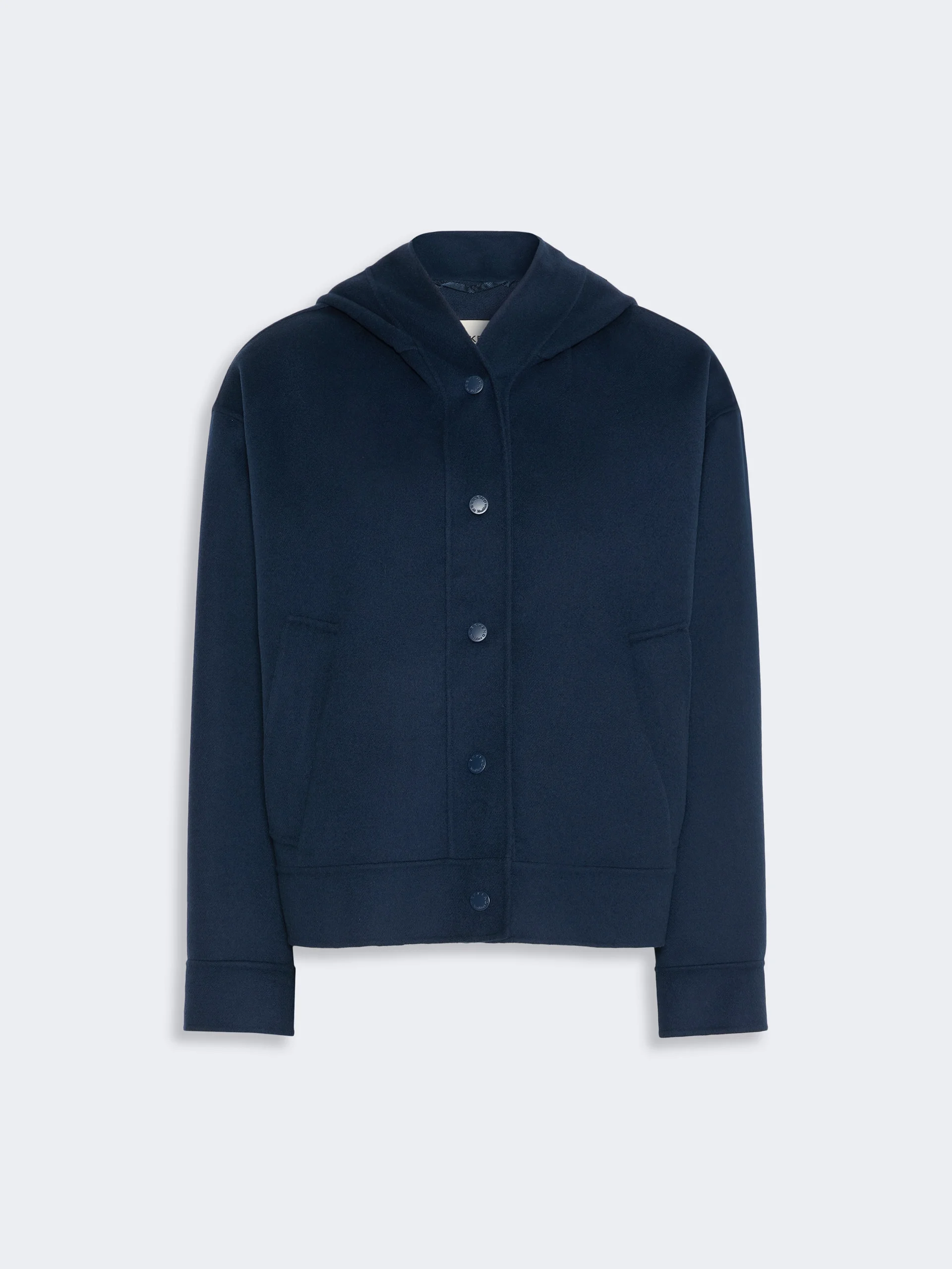 RIDENTE Double wool hooded jacket - ULTRAMARINE - 1