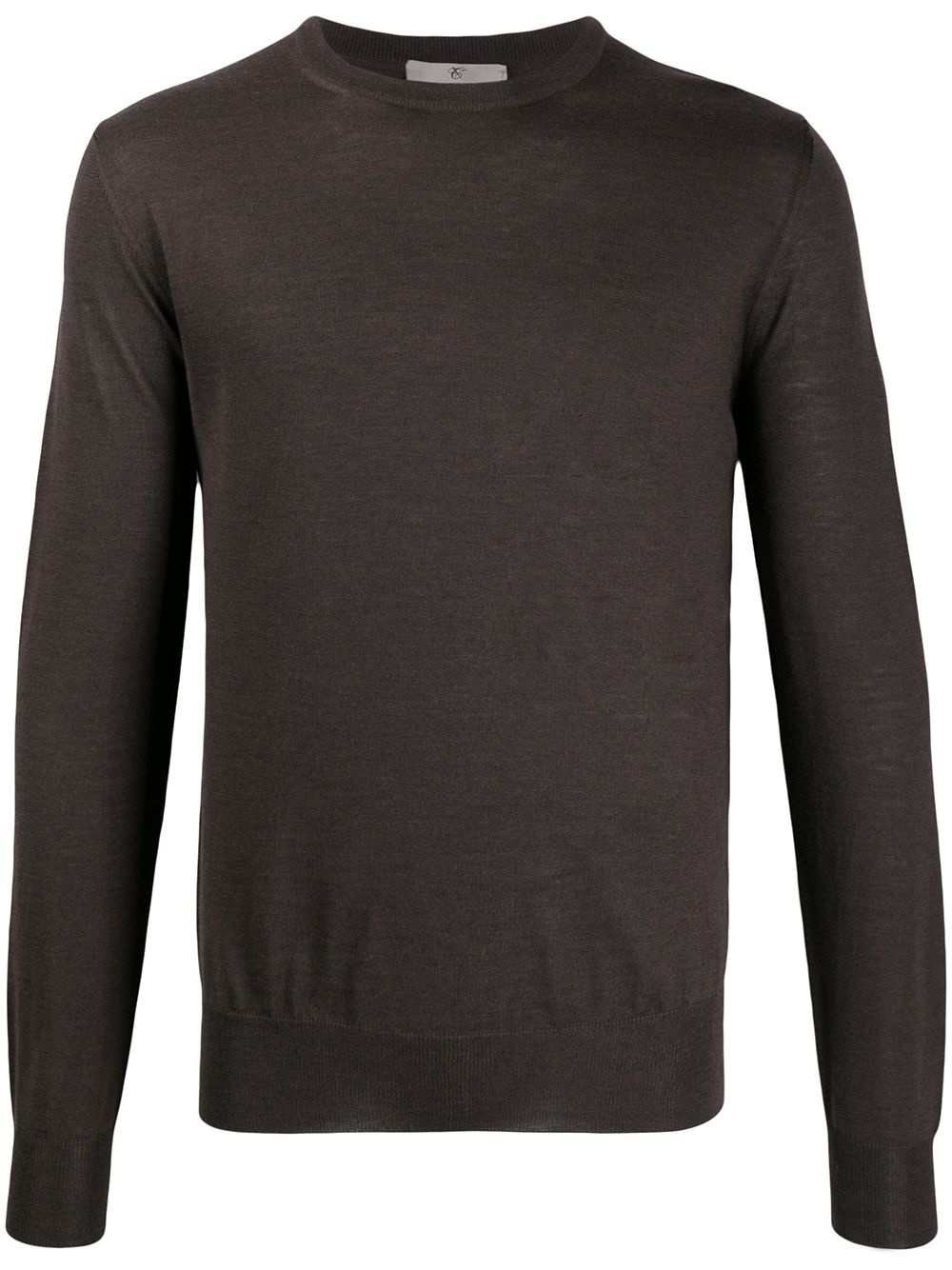 long-sleeve fitted sweater - 1