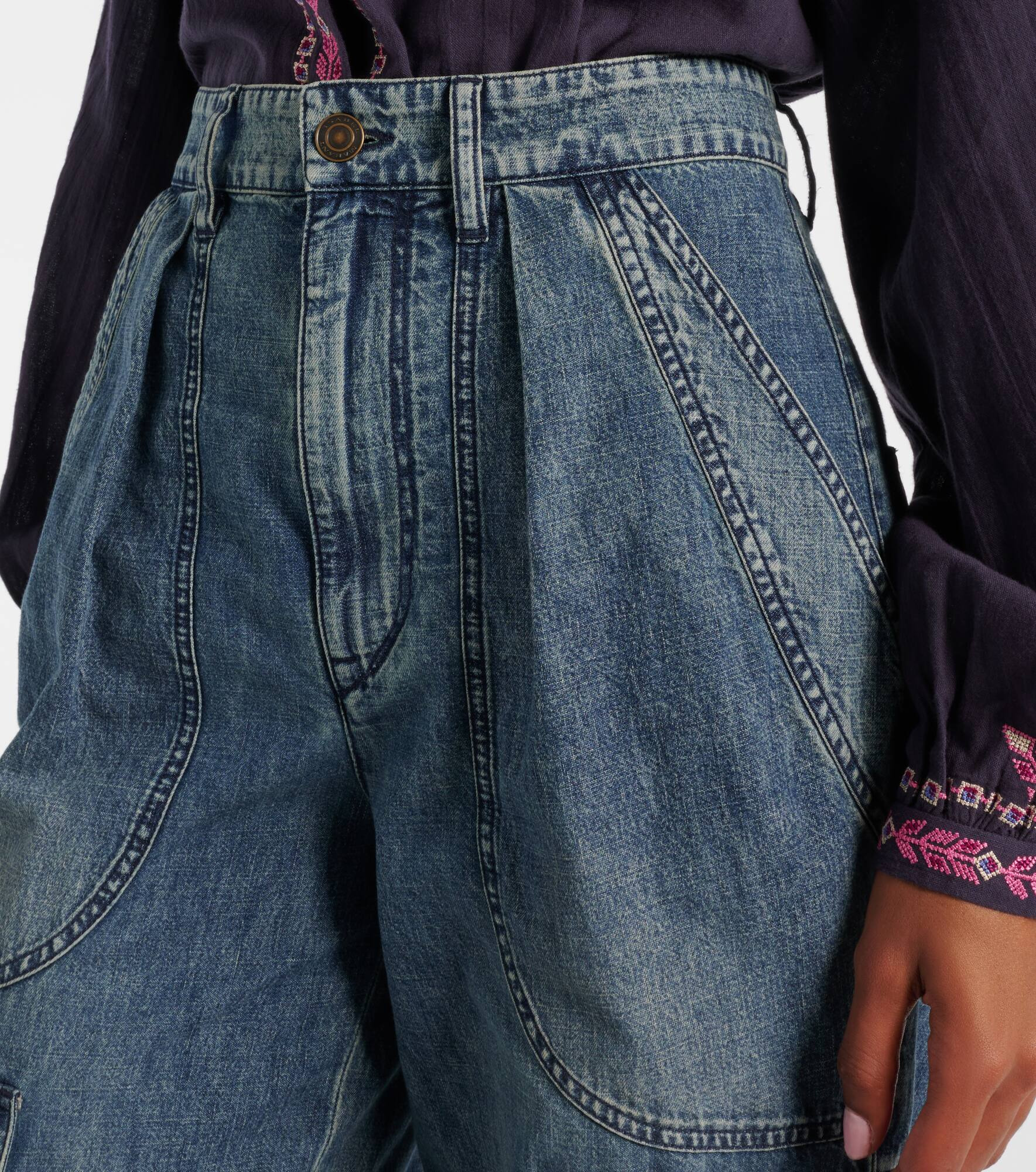 Nayla high-rise cargo jeans - 4
