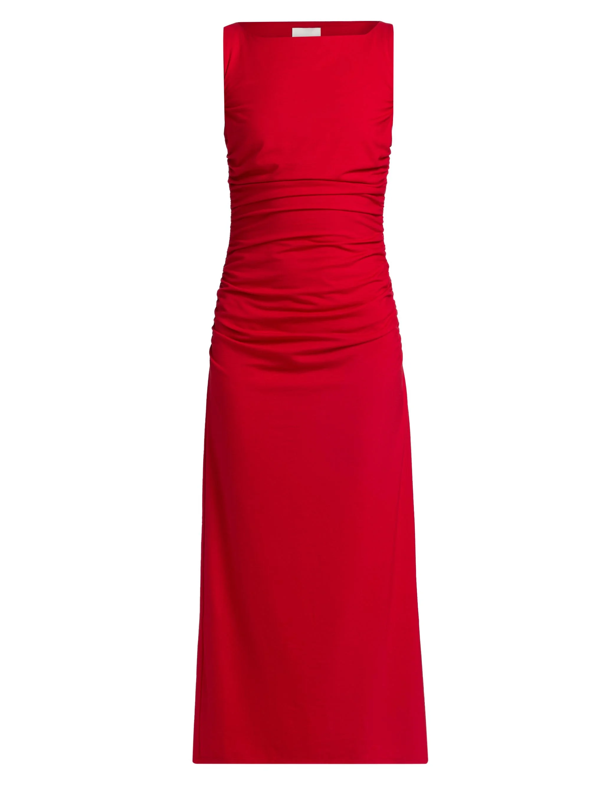 Women's Benson Gathered Knit Midi-Dress - Lipstick - 1