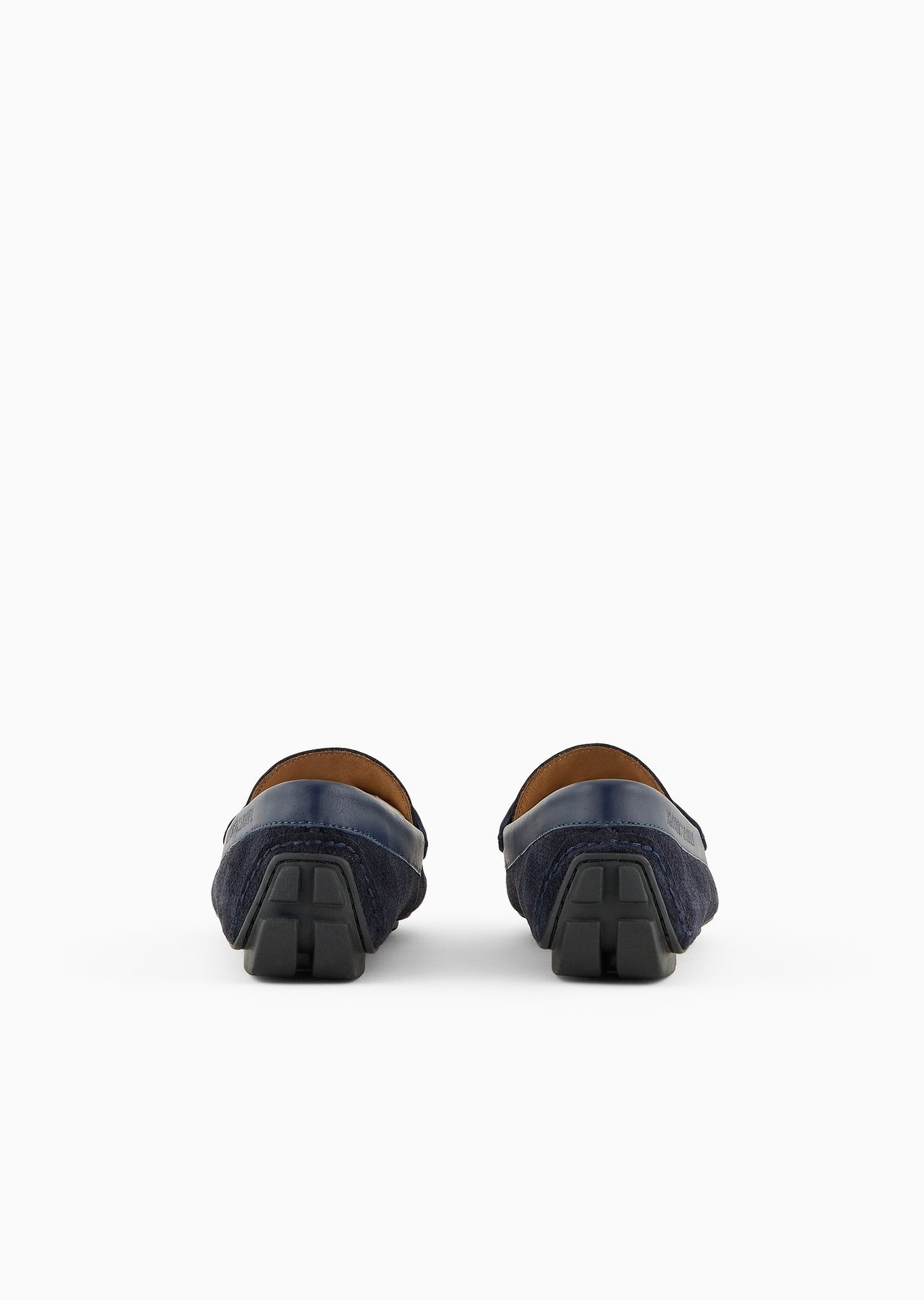 Micro-perforated suede driving loafers - 7