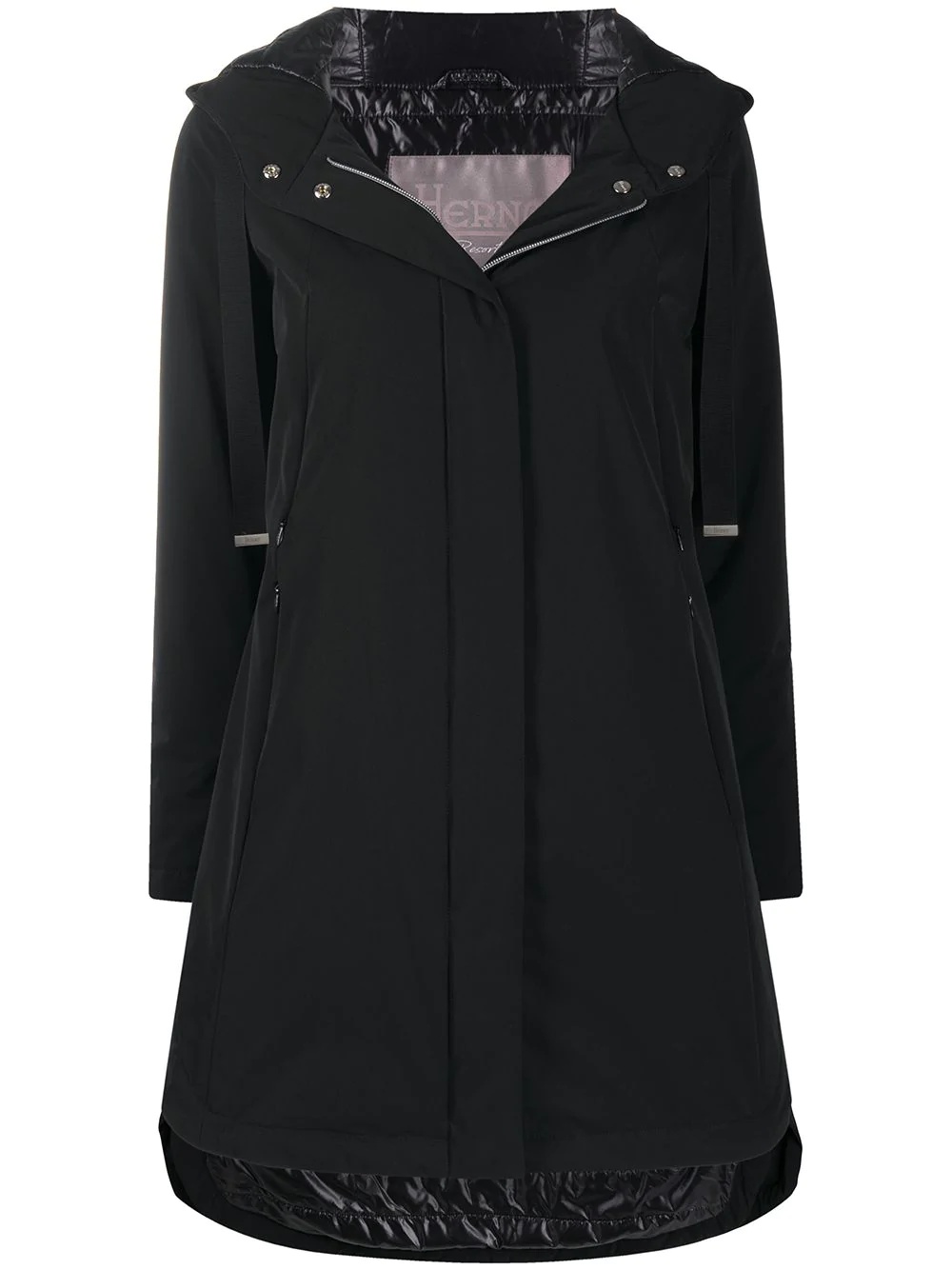 hooded parka coat - 1