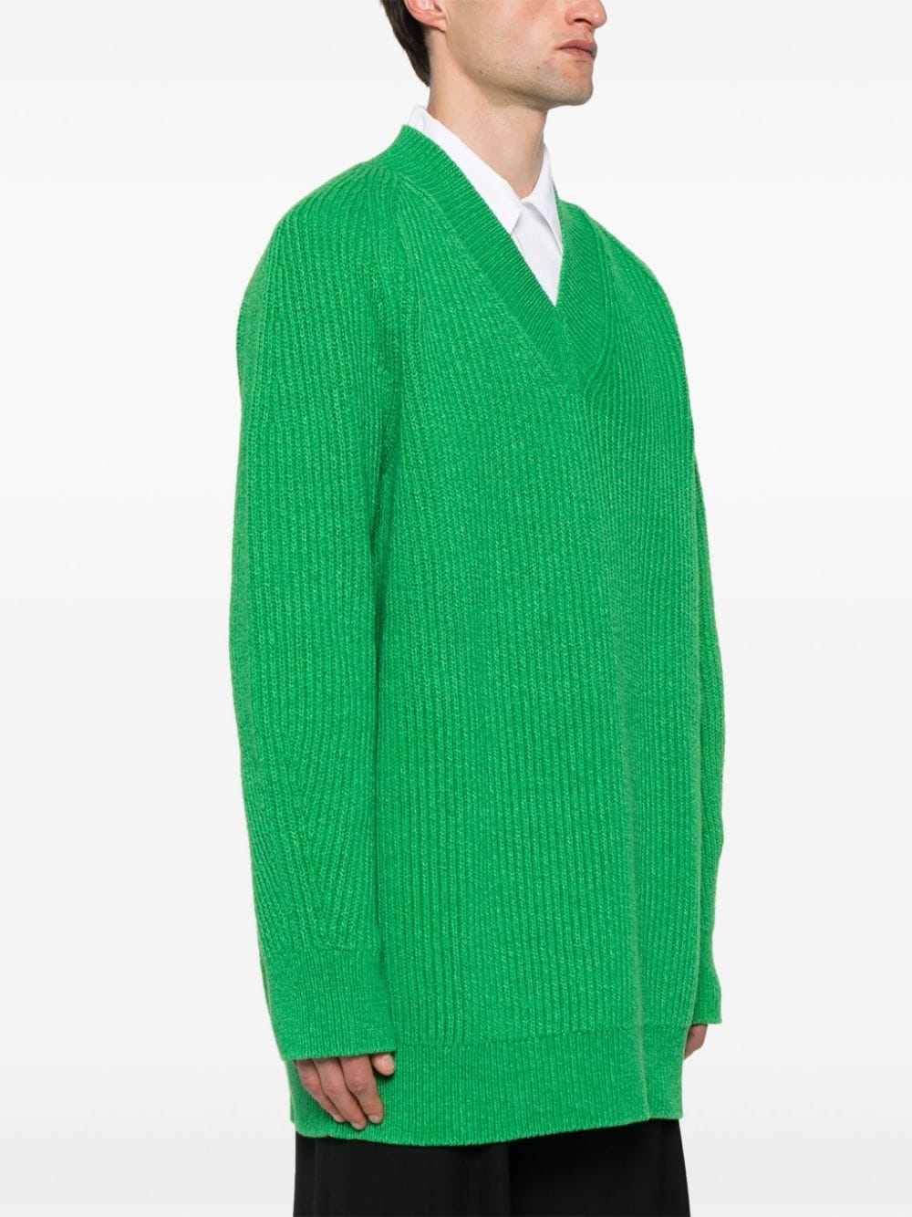 ribbed knit jumper - 3