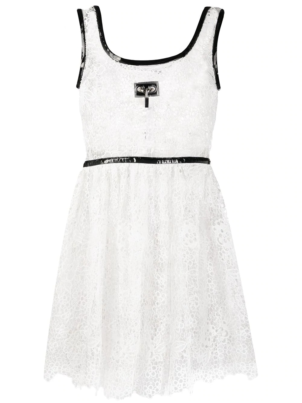 broderie anglaise padlock mini dress - 1