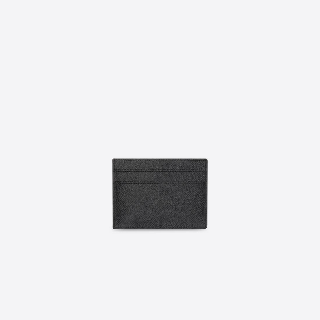 Men's Plate Card Holder in Black - 1