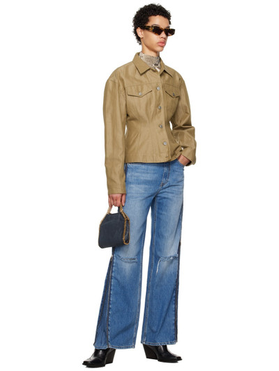 Stella McCartney Blue Zip Jeans outlook