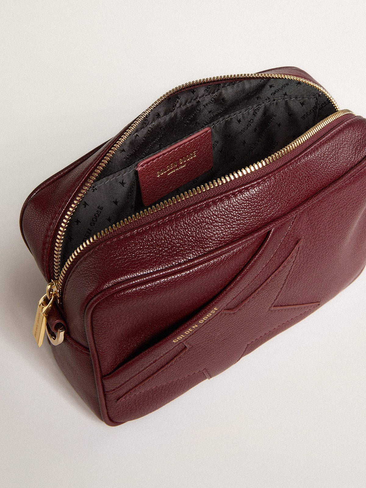 Star Bag in wine-red leather with tone-on-tone star - 5