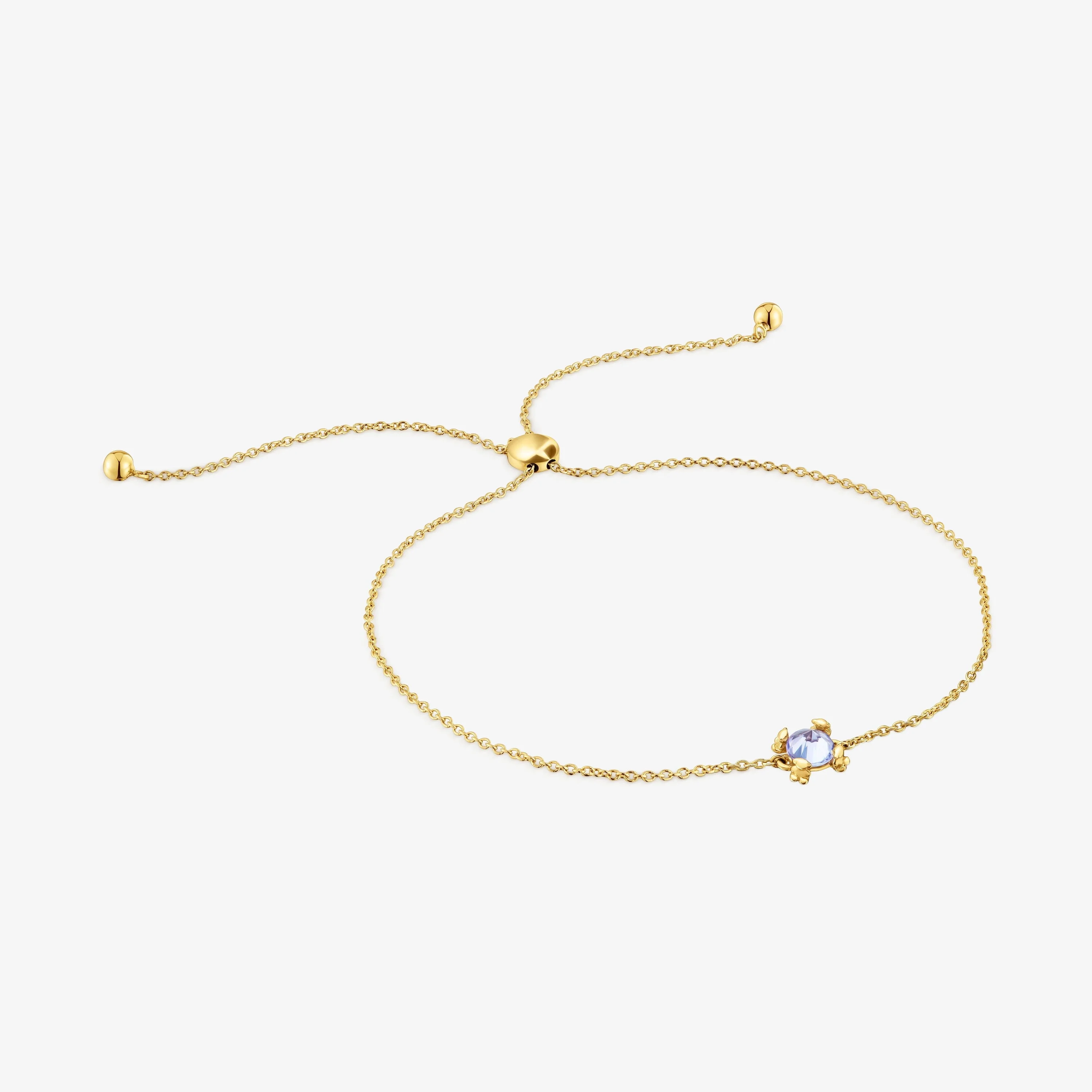 18K solid gold and tanzanite Bracelet Color Pills - 1