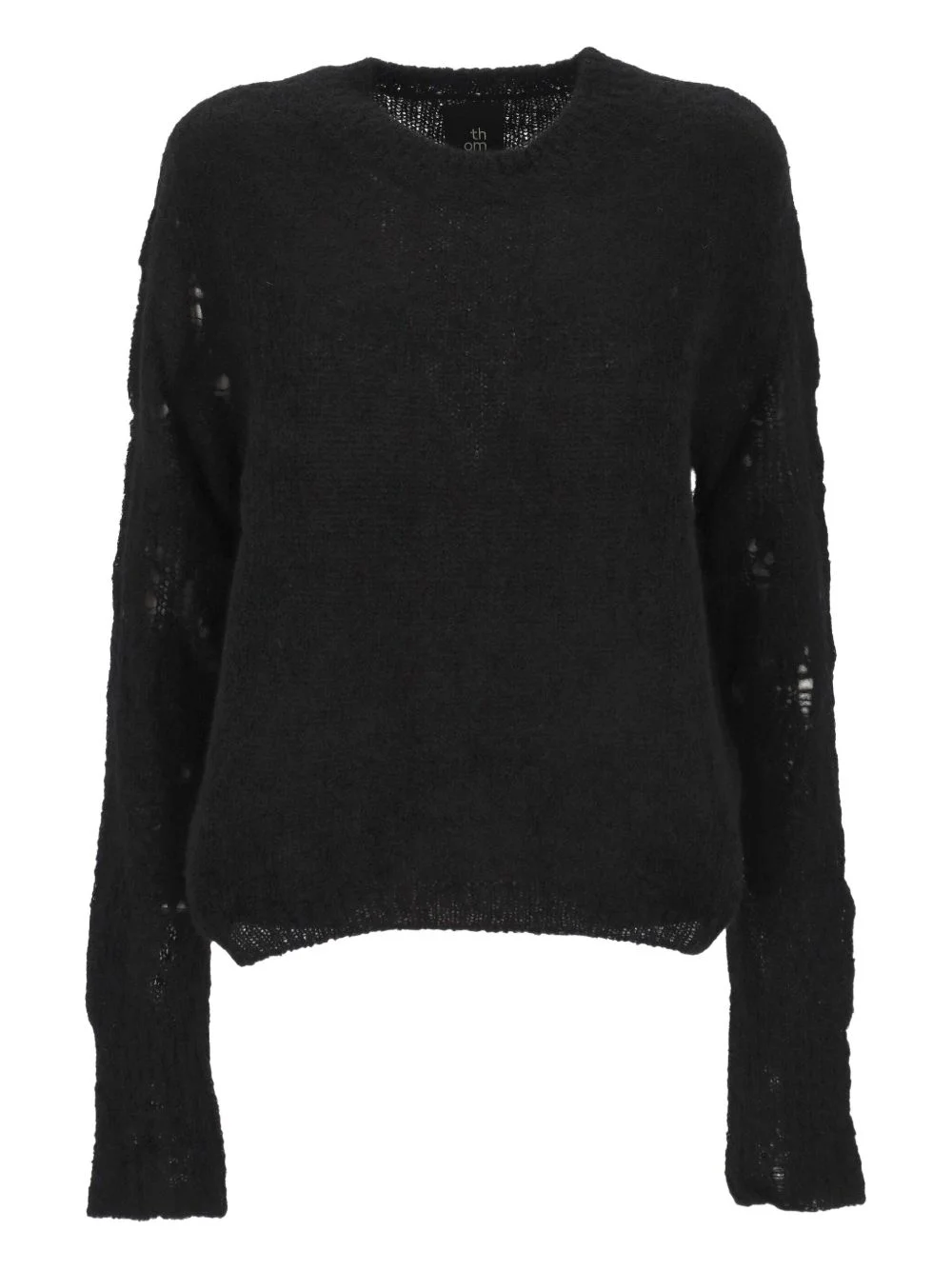 distressed-finish sweater - 1