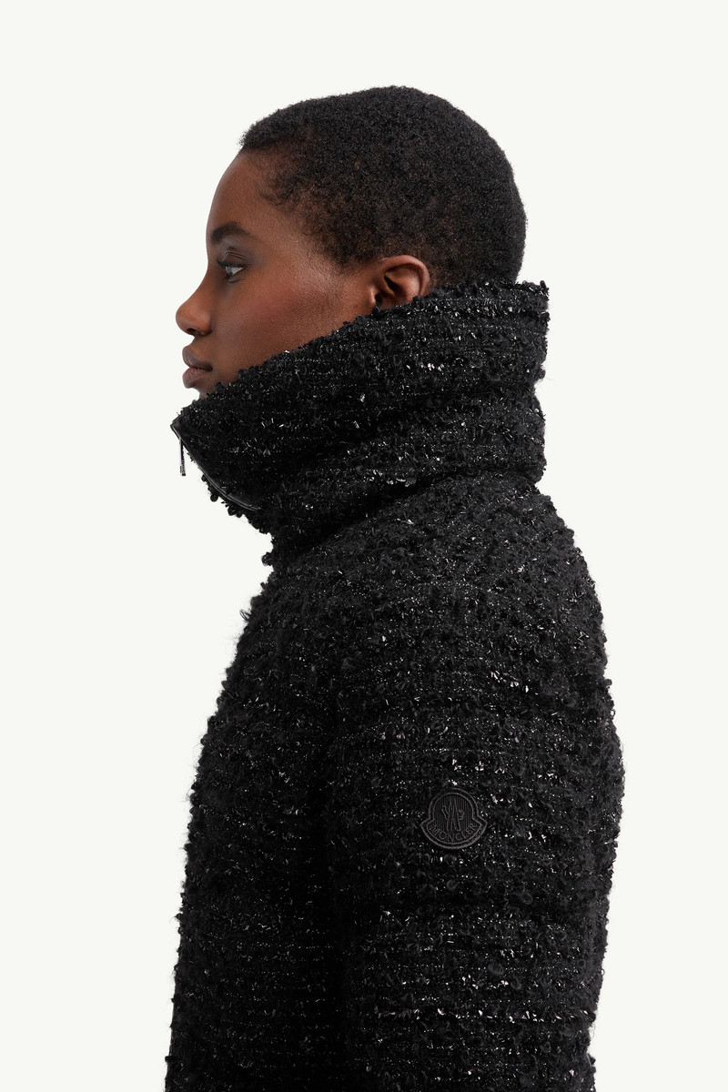 Urbel Tweed Short Down Jacket 4