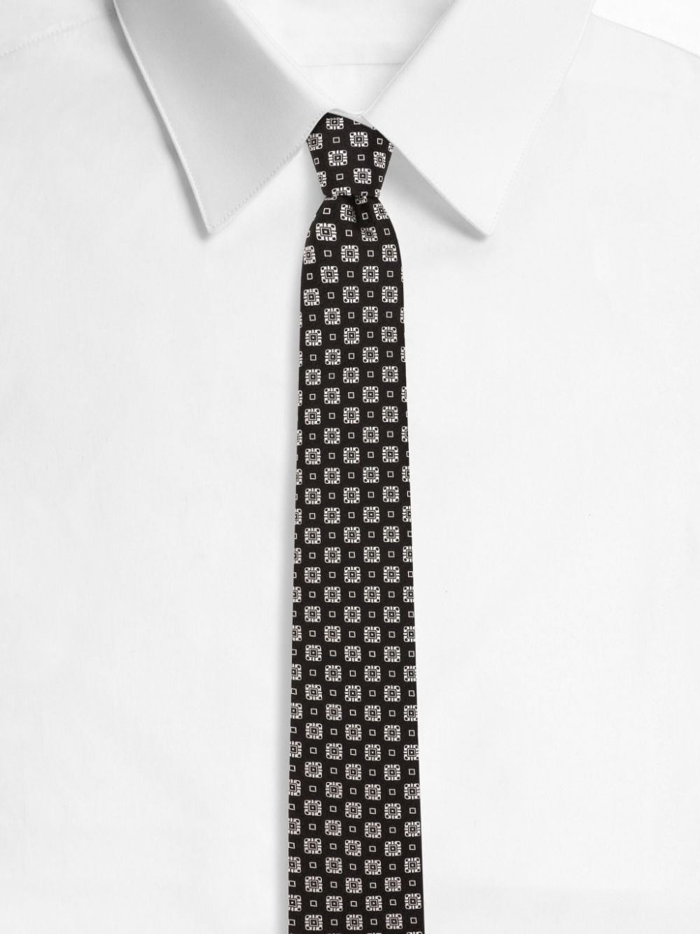 geometric print tie - 2