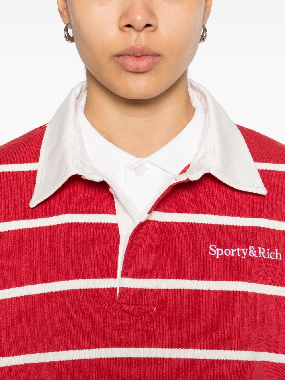 striped polo shirt - 5