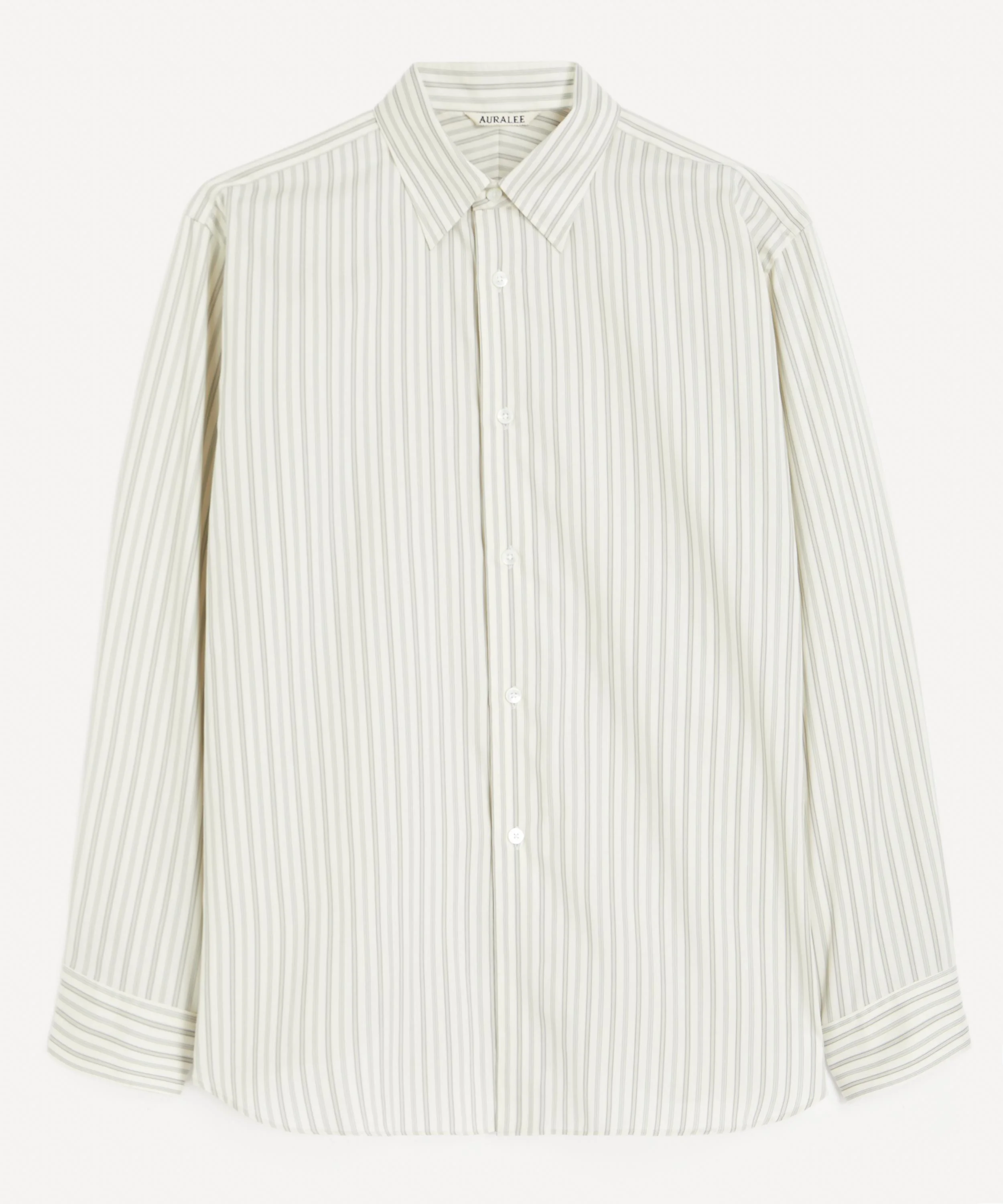 Cotton Silk Stripe Shirt - 1