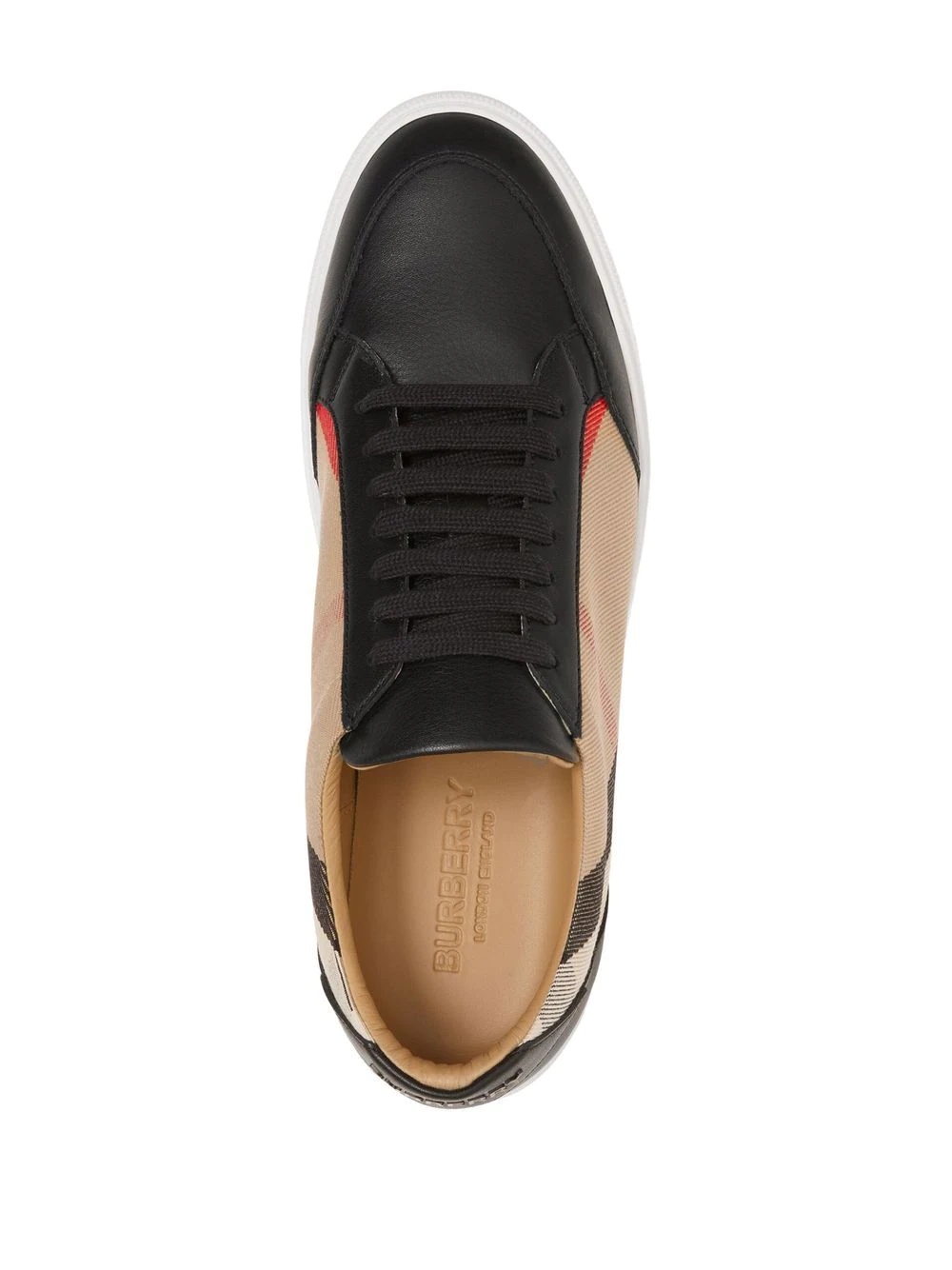 House Check-print lace-up sneakers - 4