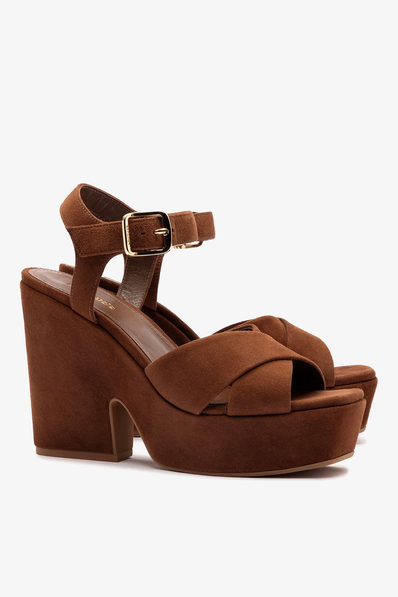 Cher Sandal In Burnt Umber Leather 3