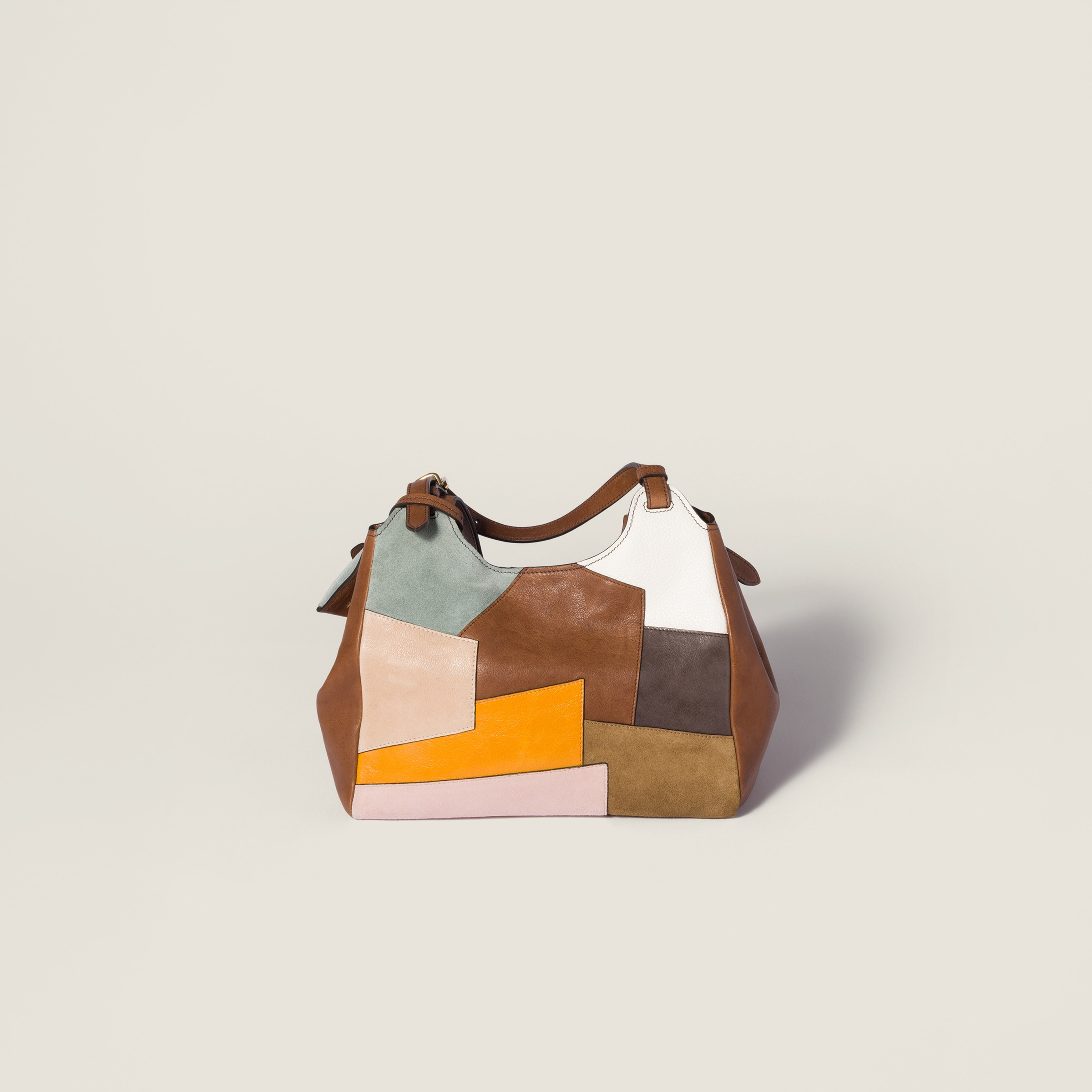 Patchwork leather handbag - 3