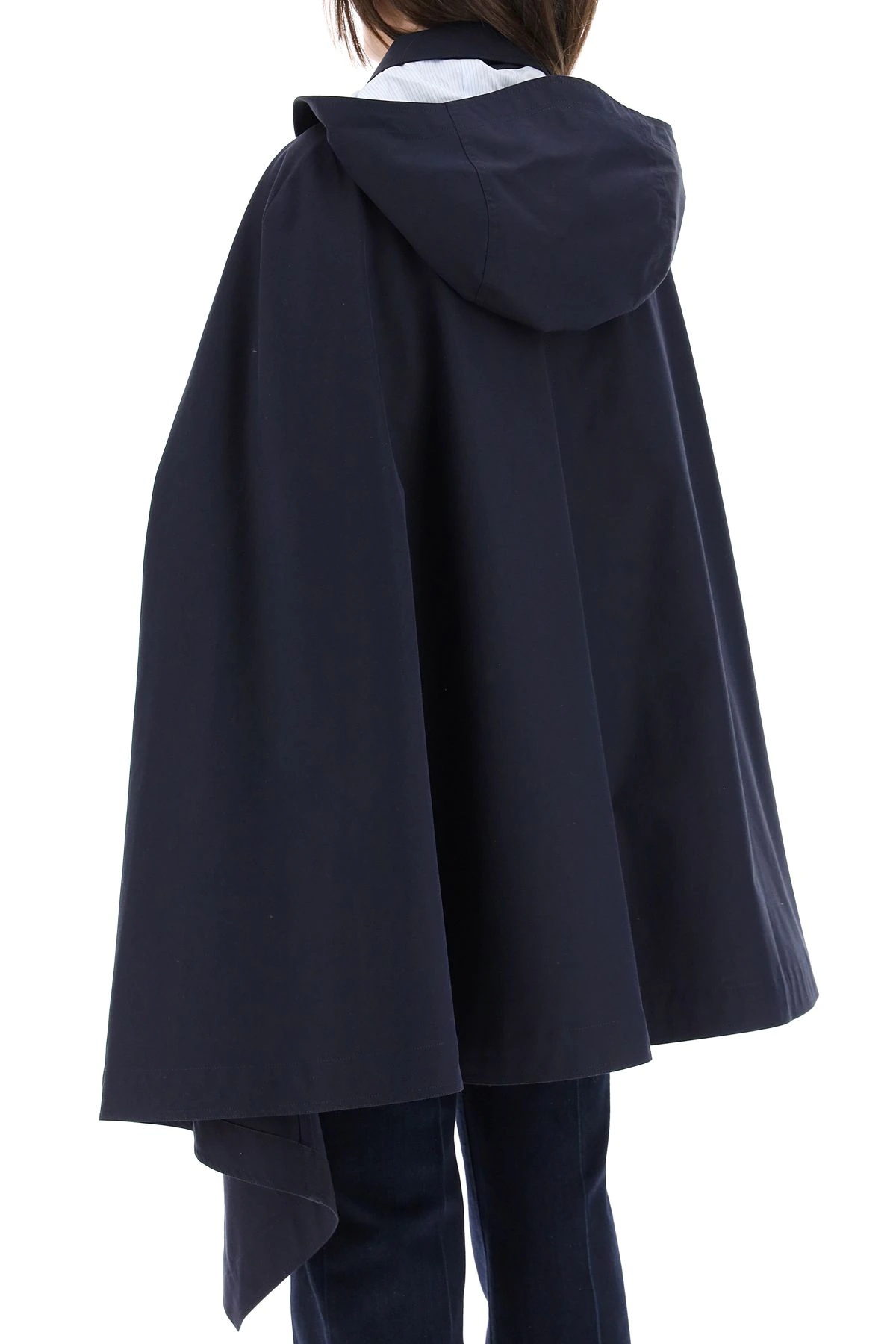 COTTON CAPE WITH HOOD - 4