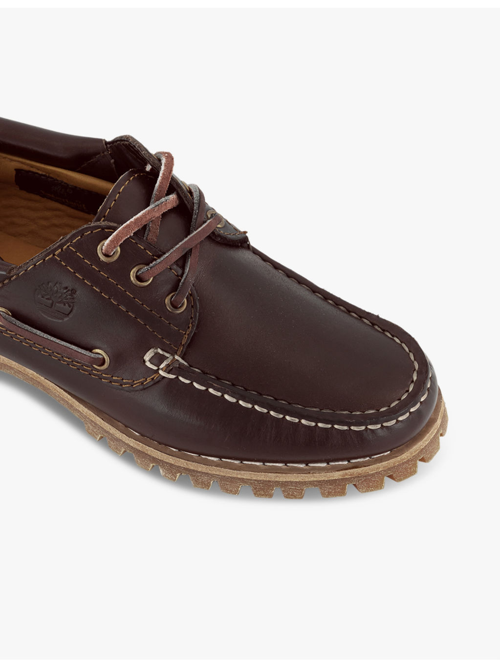 Noreen three-eye leather boat shoes - 5