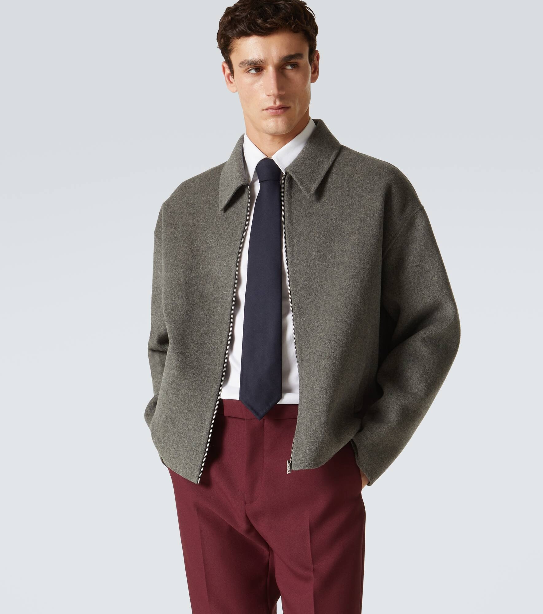 Wool and cashmere tie - 2