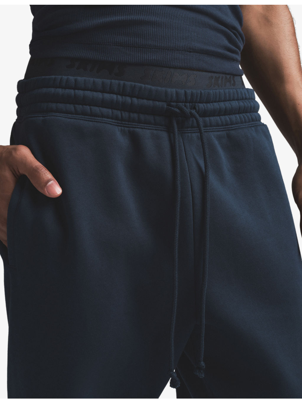 Lounge Relaxed Cotton-Jersey Jogging Bottoms - 5
