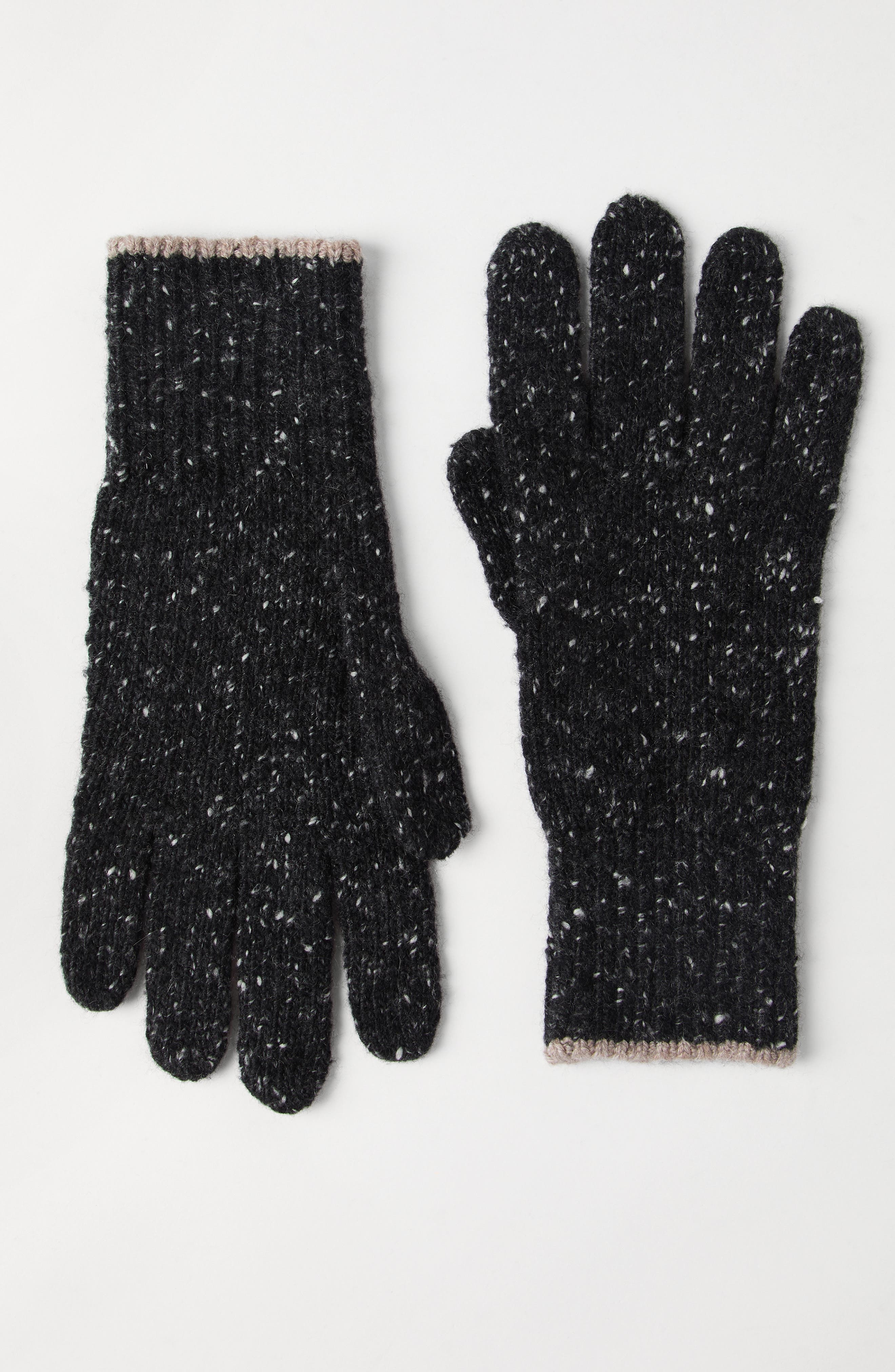 Brunello Cucinelli Knit gloves in Anthracite at Nordstrom - 2