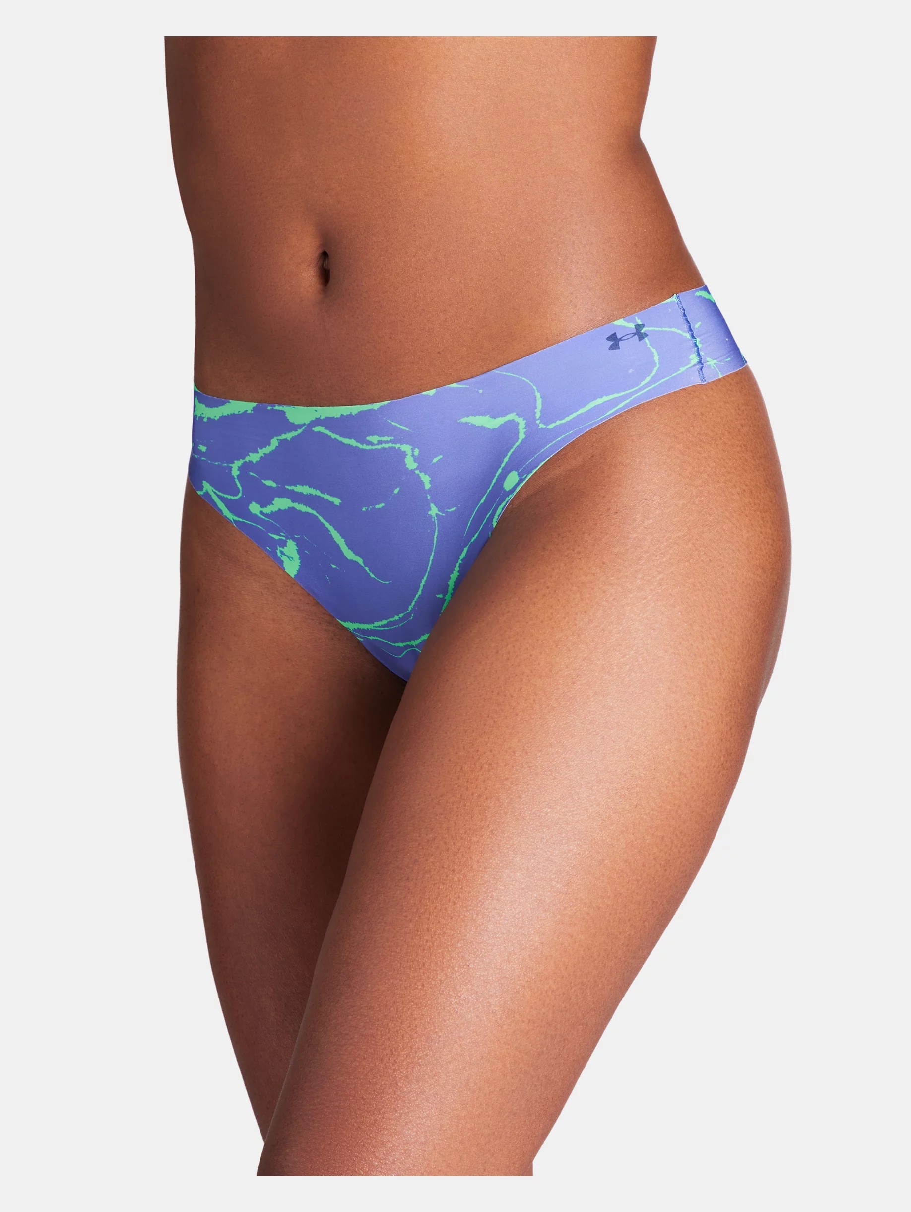 Women's UA Pure Stretch 3-Pack Printed No Show Thong - 3