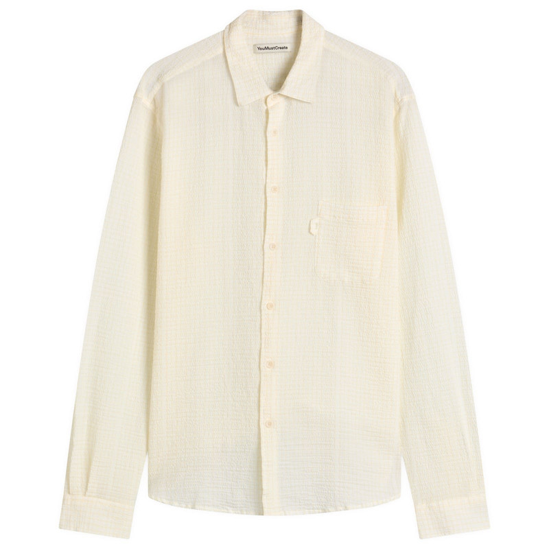 YMC Curtis Seersucker Stripe Shirt 1