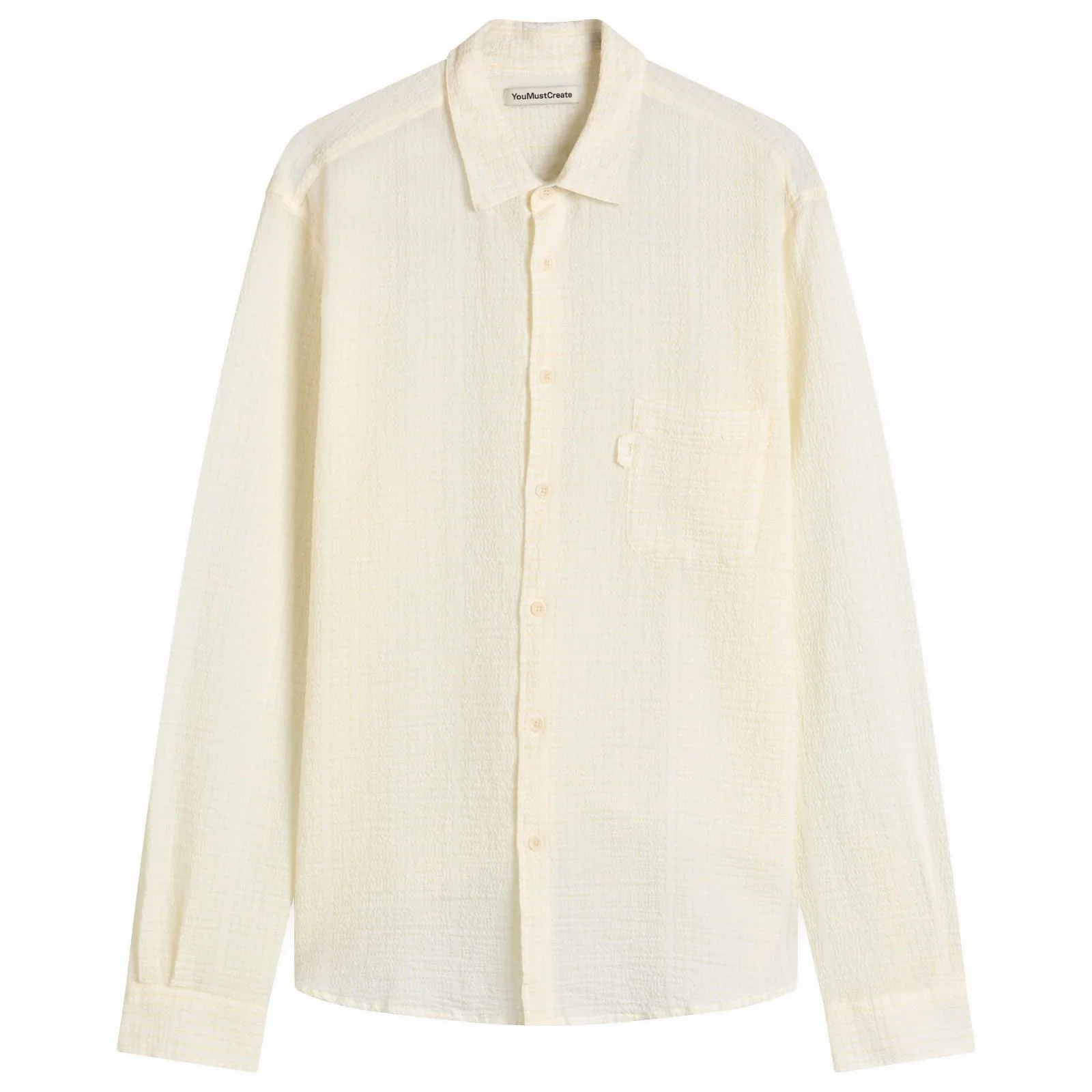 YMC Curtis Seersucker Stripe Shirt - 1