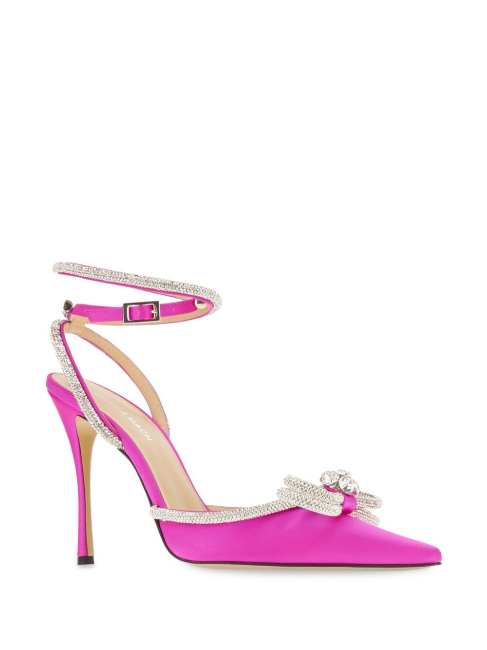110m satin Double Bow pumps - 2