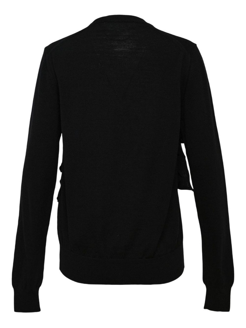 Comme des Garçons Comme des Garçons frilled cardigan outlook