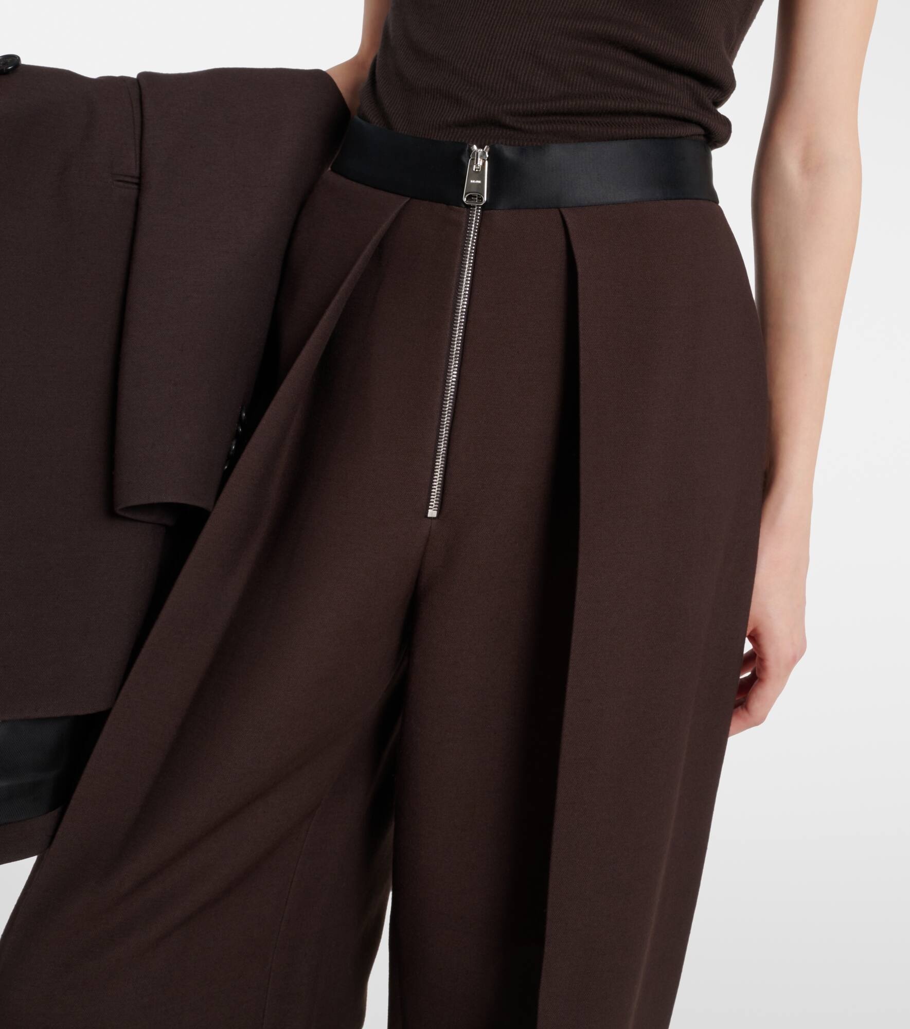 Marine wide-leg pants - 4