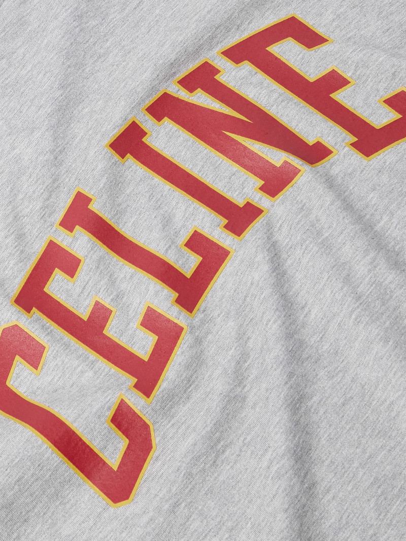 Layered Logo-Print Cotton-Jersey T-Shirt Gray 4