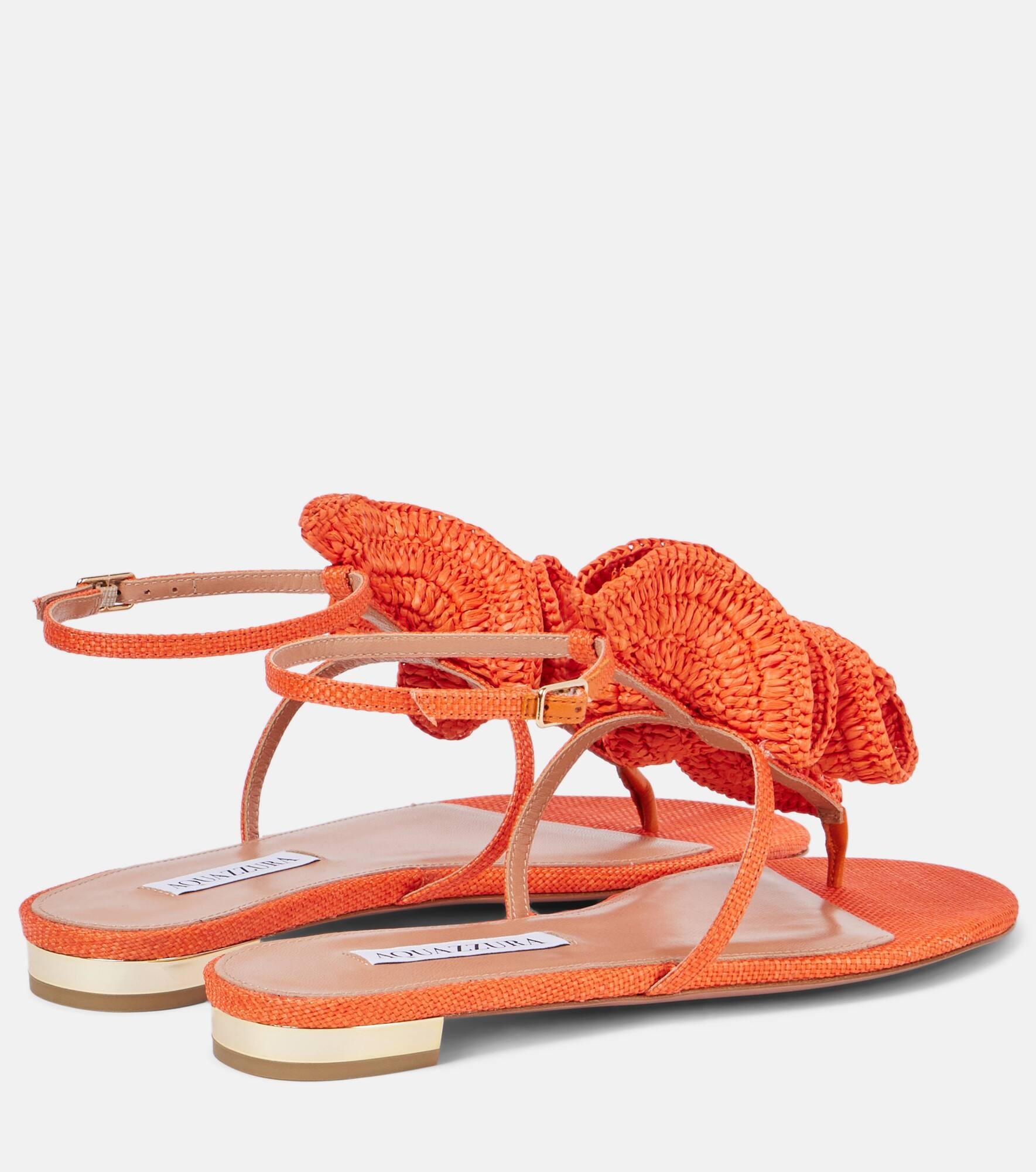 Noches Tropicales raffia thong sandals - 2