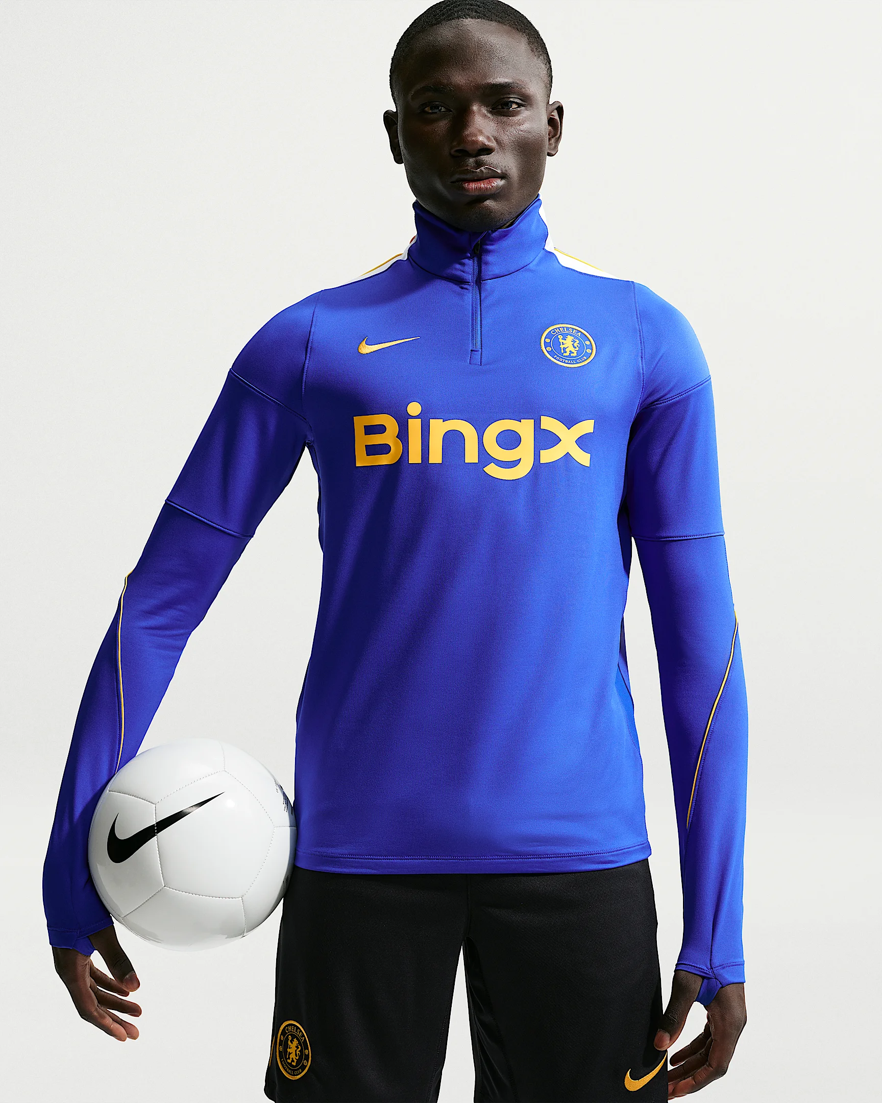 Chelsea FC Strike Men's Nike Dri-FIT Soccer Knit Drill Top - 1