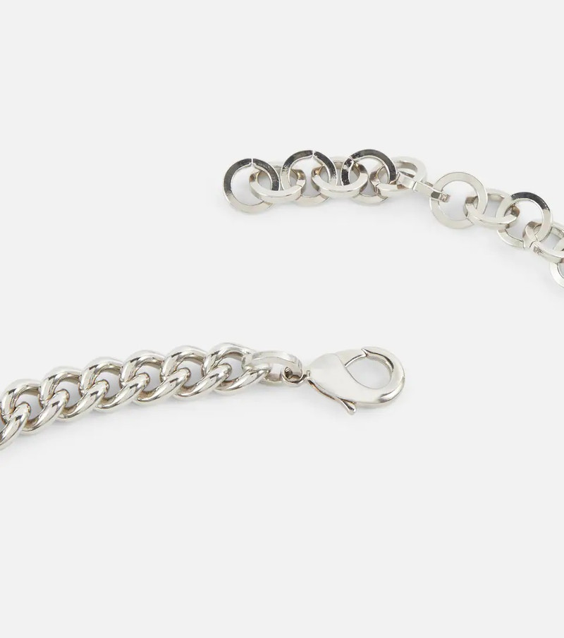 Alessandra Rich Crystal-embellished chainlink choker outlook